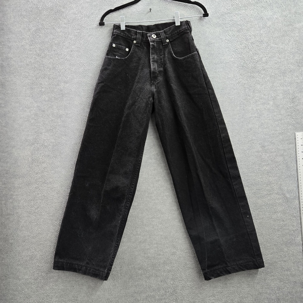 VINTAGE Rocket Women‎ Jeans 27X32 Black Denim 26" Inseam Baggy Y2K 90s USA